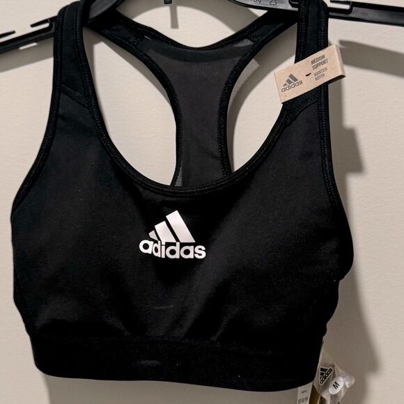 Adidas FJ7262 Don't Rest Alphaskin Women Black Polyester Padded Sports Bra (XS) - Picture 11 of 16